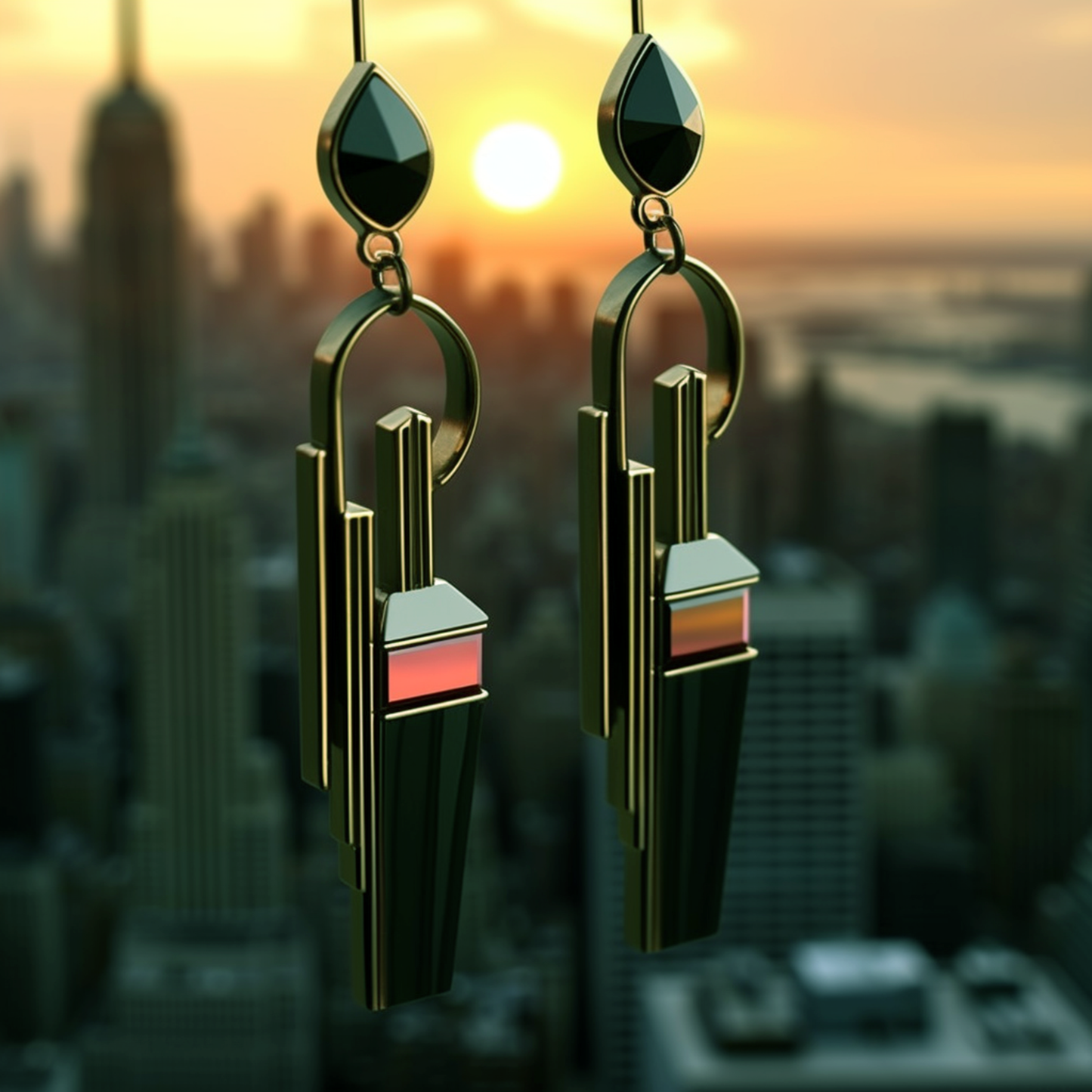 Skyline Flames Earrings